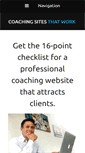 Mobile Screenshot of coachingsitesthatwork.com